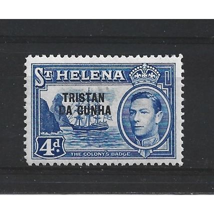 TristandaCunha.SG6 4d Badge of St.Helena (Ultramarine).Mounted Mint.Jun24