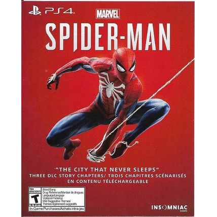 Marvel Spider-Man Game for PlayStation 4 PS4 3004314 Insomniac 2018 Rated T