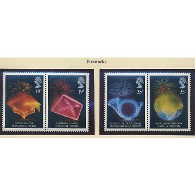 Great Britain Stamps Scott #1253a & 1255a, Mint Never Hinged