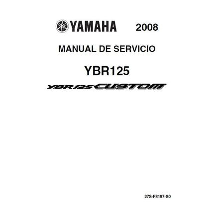 YAMAHA YBR125 CUSTOM MANUAL DE SERVICIO 2008 MOTOCICLETA 326 PAGINA ESPANOL
