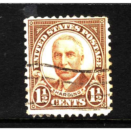 USA 1930 1 1/2c YELLOW BROWN HARDING SG 685 FINE USED#3