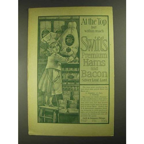 1903 Swift's Premium Hams and Bacon Ad - At the Top