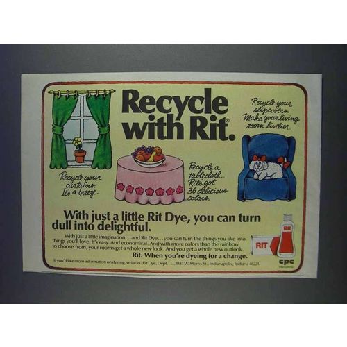 1980 Rit Dye Ad - Recycle
