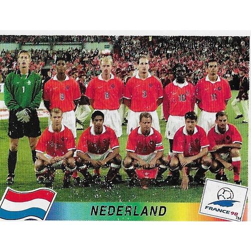 Panini's FIFA World Cup France 1998 Stickers: No.299 - Nederland Team