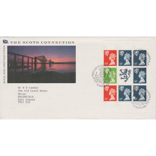 GB FDC Scottish definitives set 1989 with special Inverness postmark