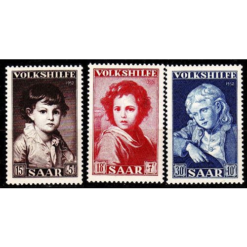 GERMANY Saar [1952] MiNr 0338-40 ( **/mnh )