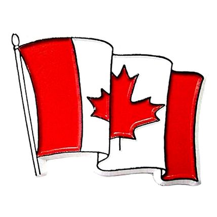 Canadian Flag Fridge Magnet