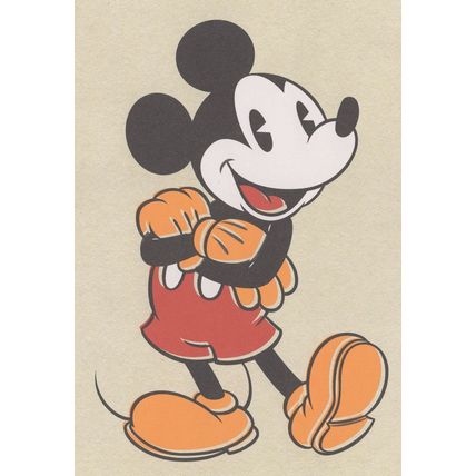 Super Confident Mickey Mouse Walt Disney Portrait Postcard