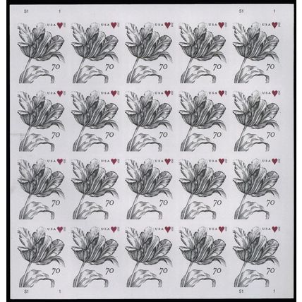 Vintage Tulip PACK of Ten 70 Cent Postage Stamps Scott 4960