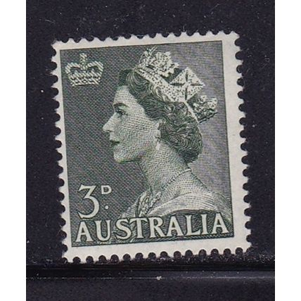 AUSTRALIA 1953 QEII DEF 3d MINT HINGED SG262