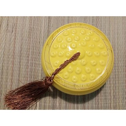 Loose Tea Jar Ceramic Tea Storage Container Yellow