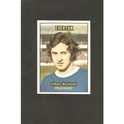 A&BC Orange Back Football 1970-71 #95 Jimmy Husband Everton