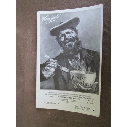 Collectorcard reproduction Advertising Postcard - Provost Scotch Oats / Porridge