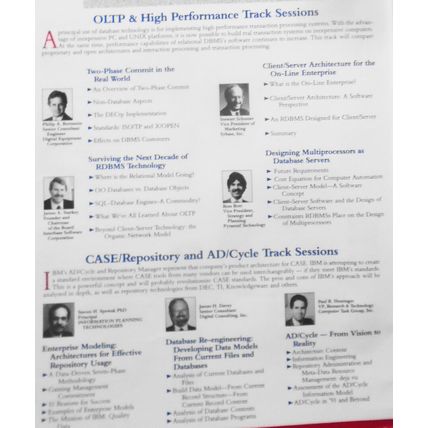 Database World Conference & Expo Program, December 11-13, 1990, Boston, MA.