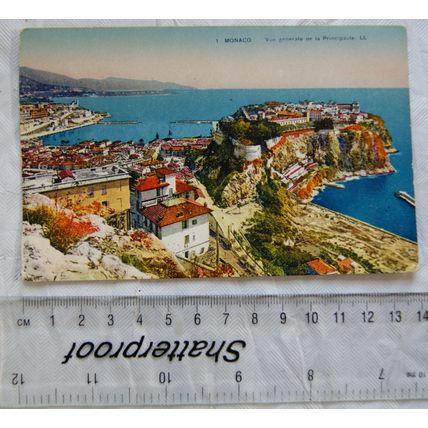 vintage colour postcard Monaco