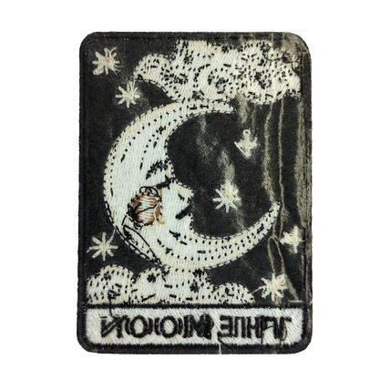 The Moon Iron/Sew On Patch Embroidered Tarot Bright Pagan 8.8 cm x 6.4 cm P187