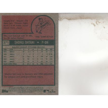 SHOHEI OHTANI 2024 AUTOGRAPHED MOST VALUABLE PLAYER HOF WORLD CHAMPION OUTFIELDR