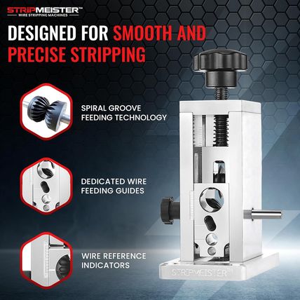 Stripmeister Original Drill-Powered Wire Stripper Machine - Manual Wire Strippin