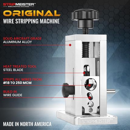 Stripmeister Original Drill-Powered Wire Stripper Machine - Manual Wire Strippin
