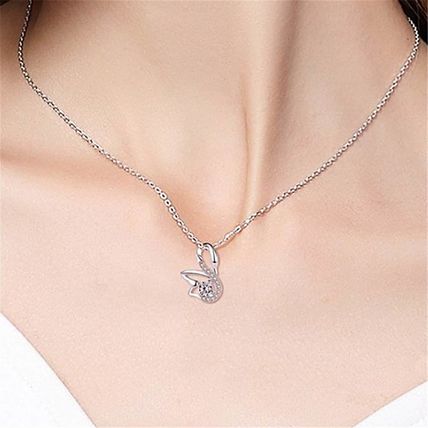 Swan Necklace Silver Plated Clavicle Chain Pendant