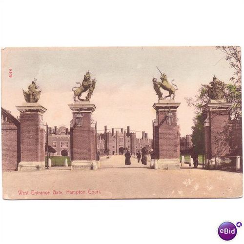 vintage hampton court postcard london