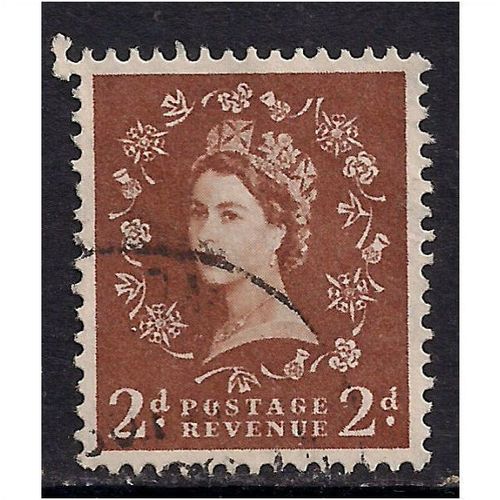GB 1958 QE2 2d Brown Wilding wmk 179 SG 573.(M656 )