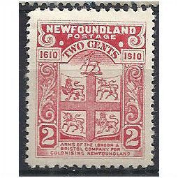 Newfoundland 1910 SG96 2c Rose-Carmine Mounted Mint . .