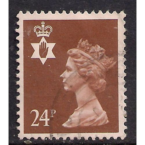 Great Britain 1991 Northern Ireland 24p Chestnut Used SG NI58 NIMH45 stamp