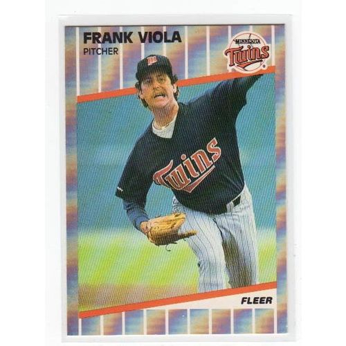 1989 Fleer Frank Viola baseball card #127 – Twins