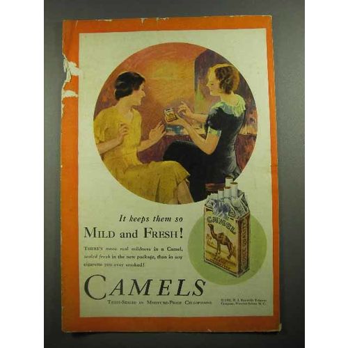 1931 Camels Cigarettes Ad - Mild and Fresh