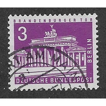 BERLIN -1956 3pf 'BERLIN LANDMARKS- BRANDENBURG GATES' FINE USED (EBID63-176)