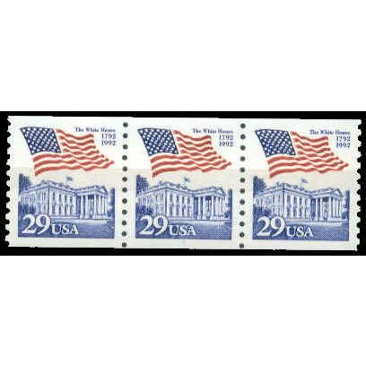 2609 29c U.S. Flag Over White House Very Fine MNH PNC 1/3 W1528