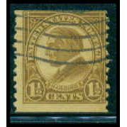 Used 598 1 1/2c Warren Harding Average M09682