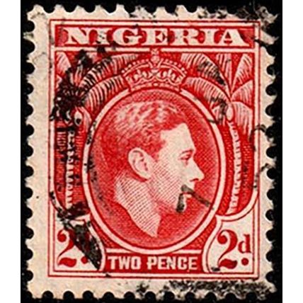 Nigeria 1938 King George VI 2d Used Stamp r