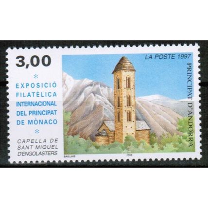 1997 Andorra - Sc# 488 Mint NH - Chapel, Monaco Philex