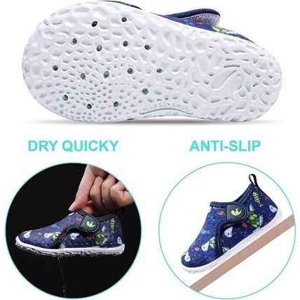 JIASUQI Boys Girls Water Shoes Toddler Quick Dry Aqua Socks Breathable Barefoot