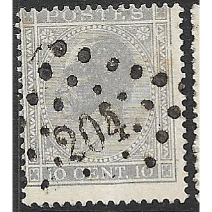 1865/1866 Michel 14 - fine used (o) - punt stempel 204