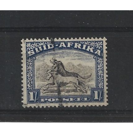 SouthAfrica.SG62 1s Black&Blue Wildebeest.Afrikaans Inscription.F/Used.Aug25b