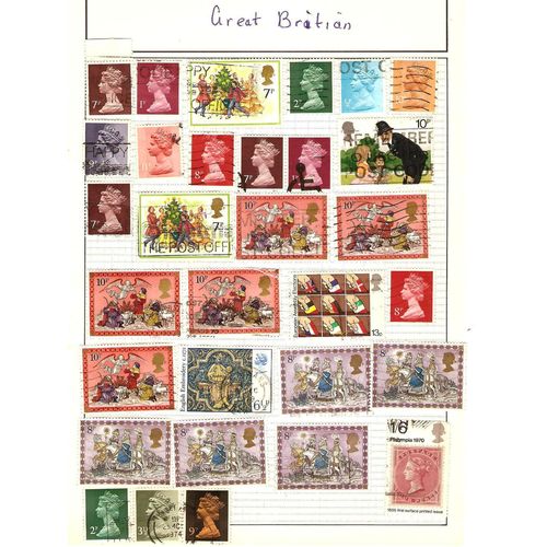 Great Britain 31 on album page with Philympia 1970 1s6d etc