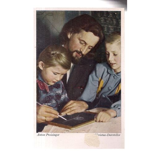 ANTON PREISINGER, PASSIONSSPIELE, ,GERMANY unused vintage postcard 1960's =