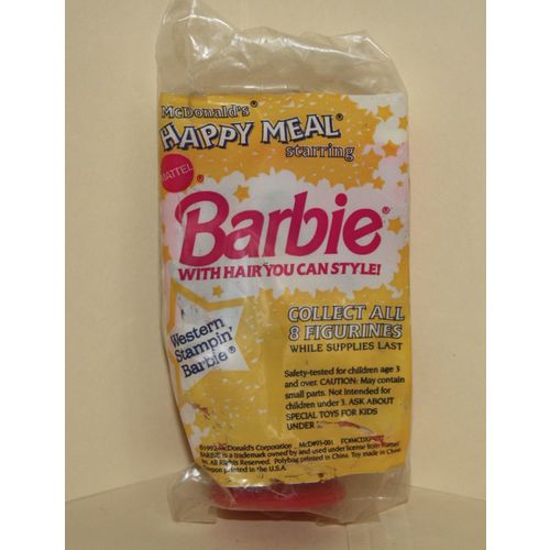1993 McDonalds Barbie Western Stampin' Barbie Mint in Package