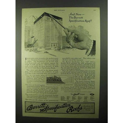 1922 Barrett Specification Roofs Ad - And Now