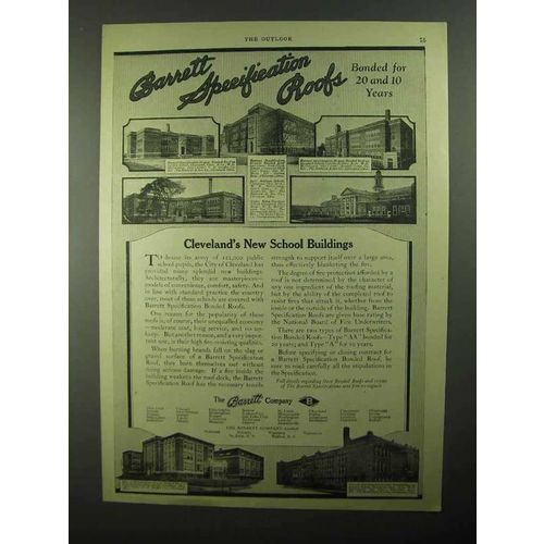 1922 Barrett Specification Roofs Ad - Cleveland School