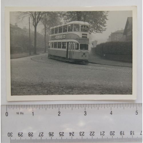 Photo Glasgow Tram no.1301 in 1958