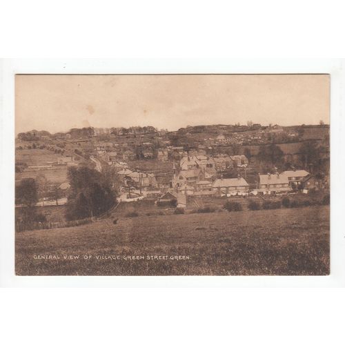 General View of Village Green Street Green Postcard Kent