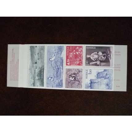 Sweden 1978 Carl Linnaeus botanist 7k 80 booklet mint stamps SG959-64 birds