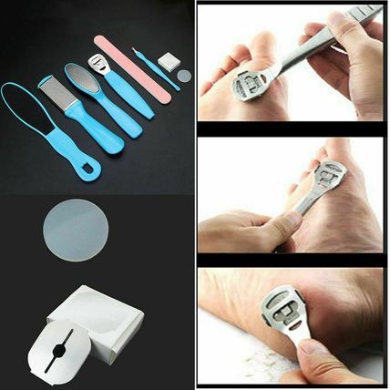 8Pcs Foot Pedicure Tools Set Exfoliating Scrub Prevent Dead Skin Remove Manicure