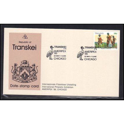 Card Event Cancel Transkei AMERIPEX '86 Box0377