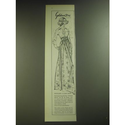 1974 Goldwaters Peddlers Cloak Skirt Advertisement