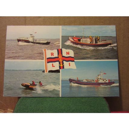 multiview, R.N.L.I. LIFEBOAT unused vintage postcard by Photo-Precision =